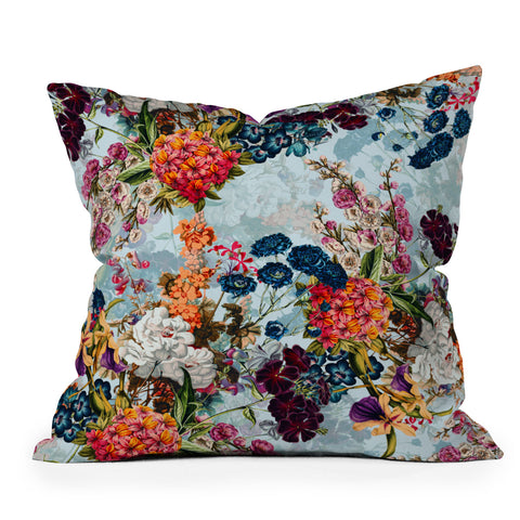 Burcu Korkmazyurek Summer Botanical Garden VIII Outdoor Throw Pillow