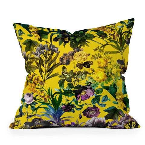 Burcu Korkmazyurek Tropical Jungle I Outdoor Throw Pillow