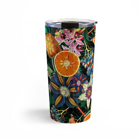 Burcu Korkmazyurek Tropical Orange Garden Travel Mug