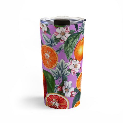 Burcu Korkmazyurek Vintage Fruit Pattern X Travel Mug