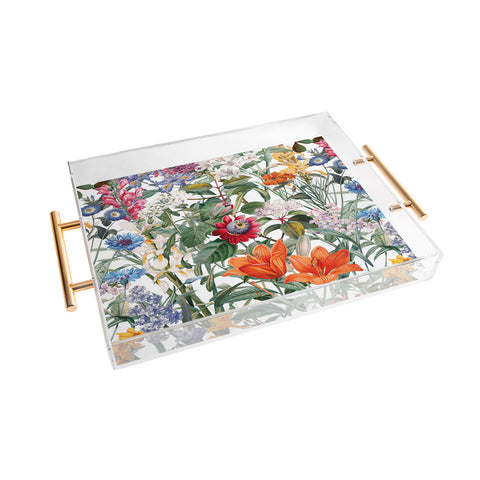 Burcu Korkmazyurek Vintage Garden IX Acrylic Tray
