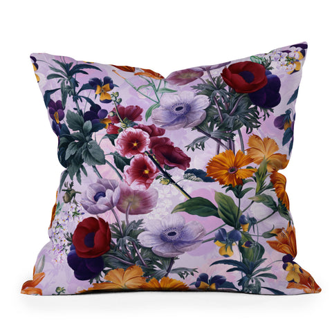 Burcu Korkmazyurek Vintage Garden XI Outdoor Throw Pillow