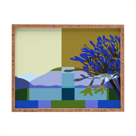 By Brije African Lily of the Nile Rectangular Tray