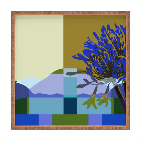 By Brije African Lily of the Nile Square Tray