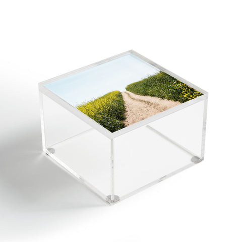 By Brije Black Mustard Flower Field Acrylic Box