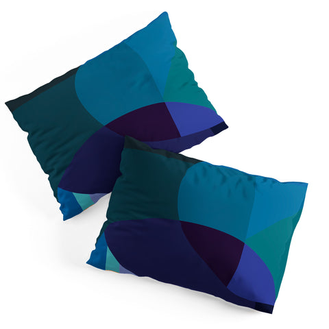 By Brije Coastal Nights Blue Abstract Pillow Shams