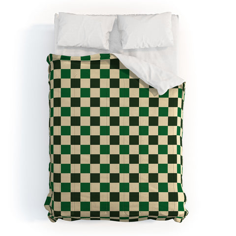 By Brije Green Crossings Gingham Checker Comforter