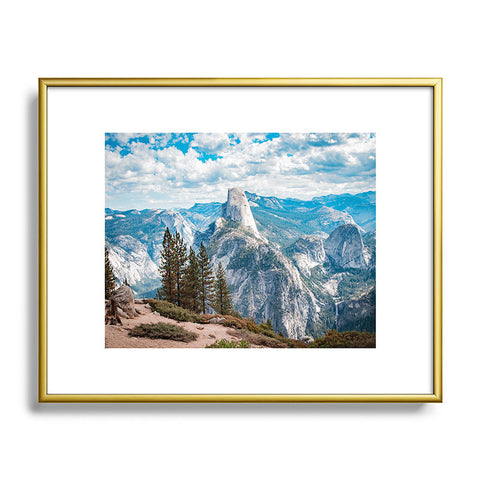 By Brije Half Dome Yosemite California Metal Framed Art Print