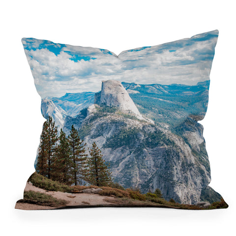 By Brije Half Dome Yosemite California Throw Pillow