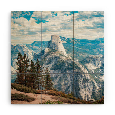 By Brije Half Dome Yosemite California Wood Wall Mural