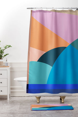 By Brije In the Winter Sun Shower Curtain And Mat