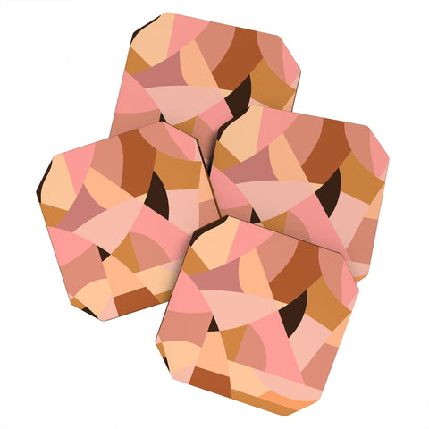 By Brije Pink Terracotta Coaster Set