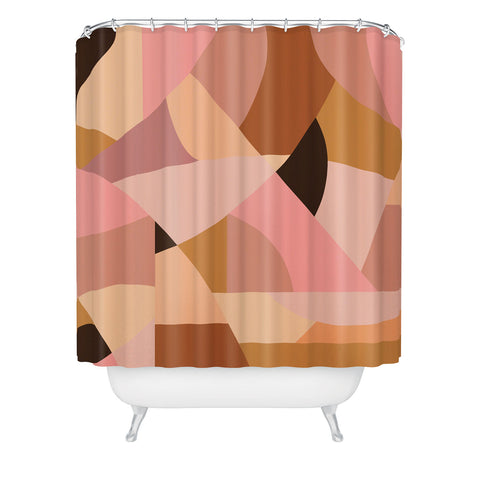By Brije Pink Terracotta Shower Curtain