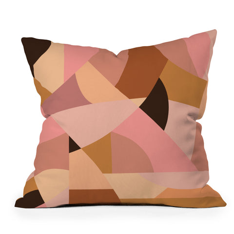 By Brije Pink Terracotta Throw Pillow