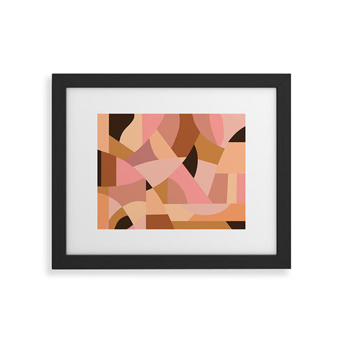 By Brije Pink Terracotta Framed Art Print
