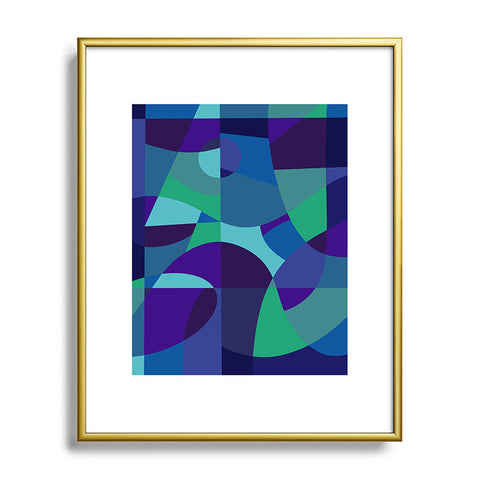 By Brije Sea Sangria Metal Framed Art Print