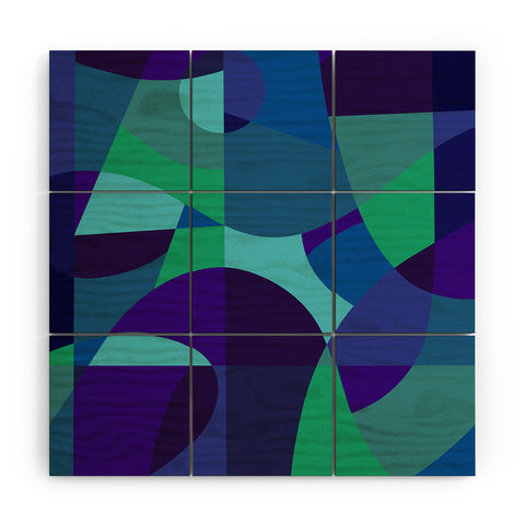 By Brije Sea Sangria Wood Wall Mural