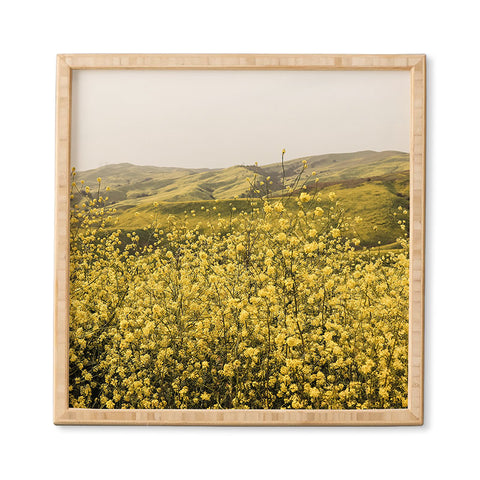 By Brije Spring is Here Yellow Wildflowers Framed Wall Art