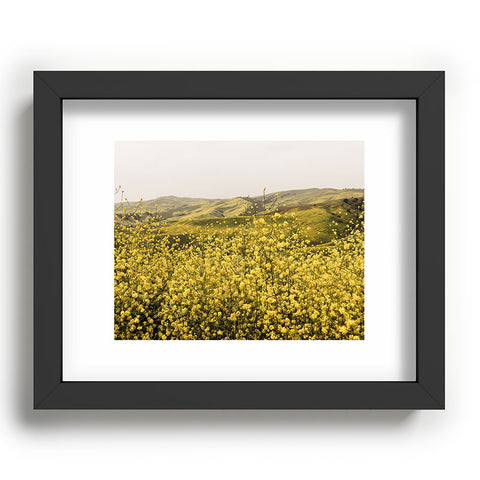 By Brije Spring is Here Yellow Wildflowers Recessed Framing Rectangle