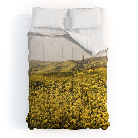 By Brije Spring is Here Yellow Wildflowers Comforter