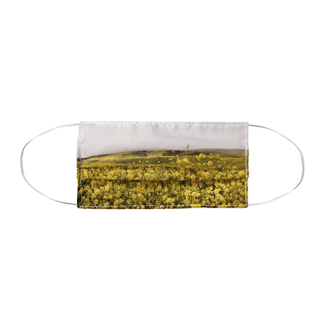 By Brije Spring is Here Yellow Wildflowers Face Mask
