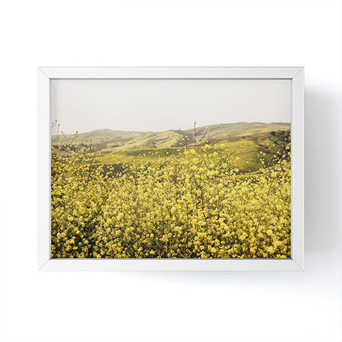 By Brije Spring is Here Yellow Wildflowers Framed Mini Art Print