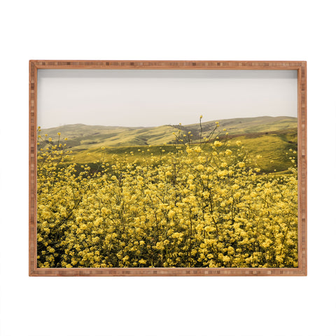 By Brije Spring is Here Yellow Wildflowers Rectangular Tray