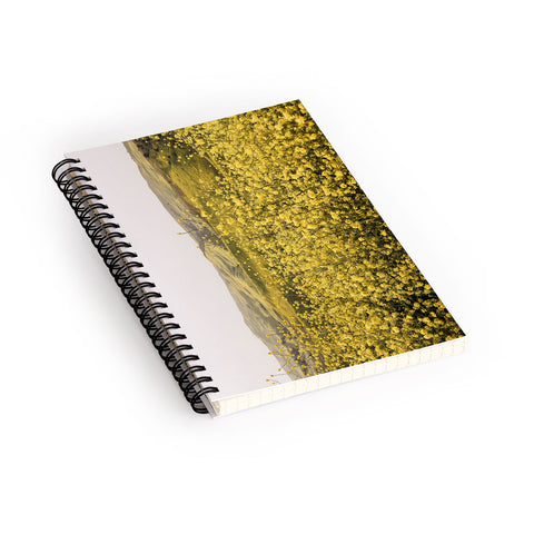By Brije Spring is Here Yellow Wildflowers Spiral Notebook
