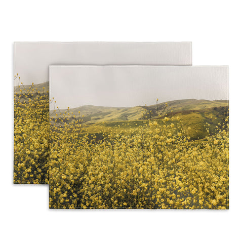 By Brije Spring is Here Yellow Wildflowers Placemat