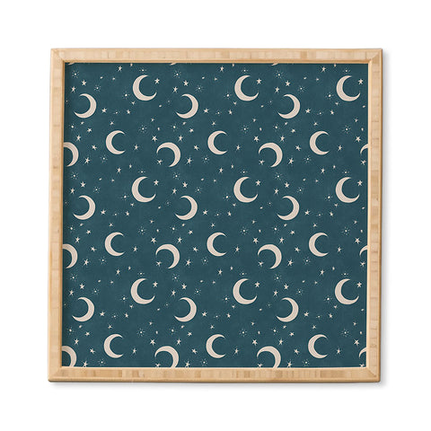 Byre Wilde Goodnight Sky silver moon Framed Wall Art