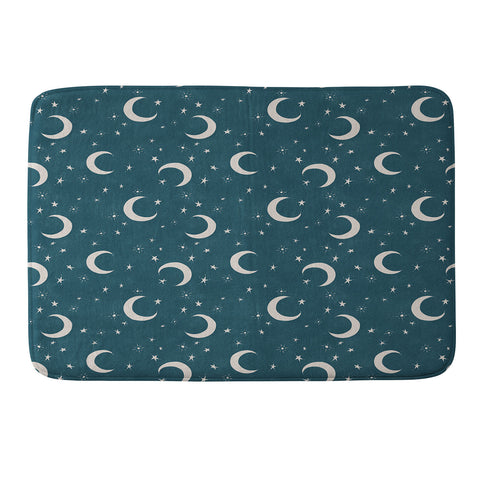 Byre Wilde Goodnight Sky silver moon Memory Foam Bath Mat