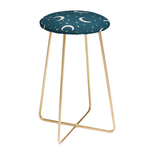 Byre Wilde Goodnight Sky silver moon Counter Stool