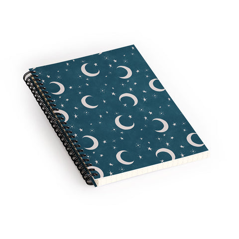 Byre Wilde Goodnight Sky silver moon Spiral Notebook