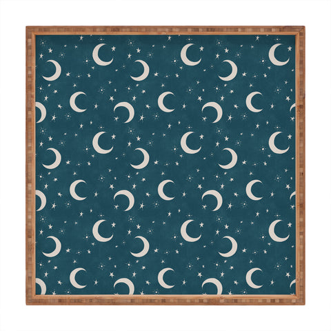 Byre Wilde Goodnight Sky silver moon Square Tray