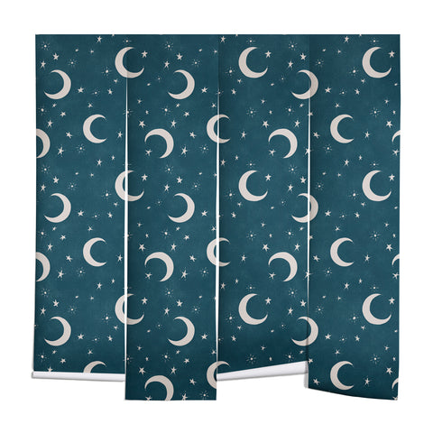 Byre Wilde Goodnight Sky silver moon Wall Mural