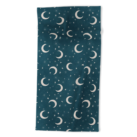 Byre Wilde Goodnight Sky silver moon Beach Towel