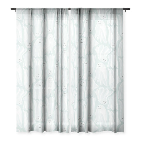 Byre Wilde Gossamer Ghosts soft blue Sheer Non Repeat