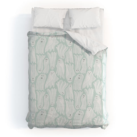 Byre Wilde Gossamer Ghosts soft blue Duvet Cover