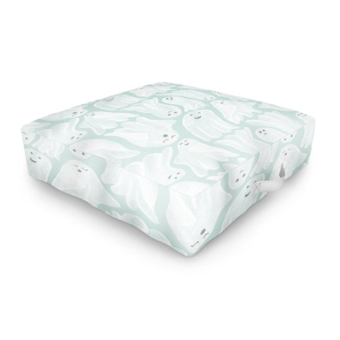 Byre Wilde Gossamer Ghosts soft blue Outdoor Floor Cushion