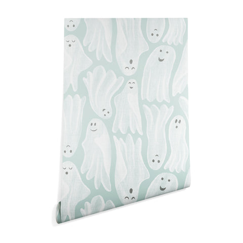 Byre Wilde Gossamer Ghosts soft blue Wallpaper