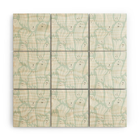 Byre Wilde Gossamer Ghosts soft blue Wood Wall Mural