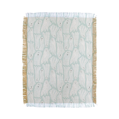Byre Wilde Gossamer Ghosts soft blue Throw Blanket