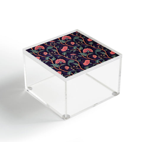 Byre Wilde Indienne Vine Deep Coral Acrylic Box