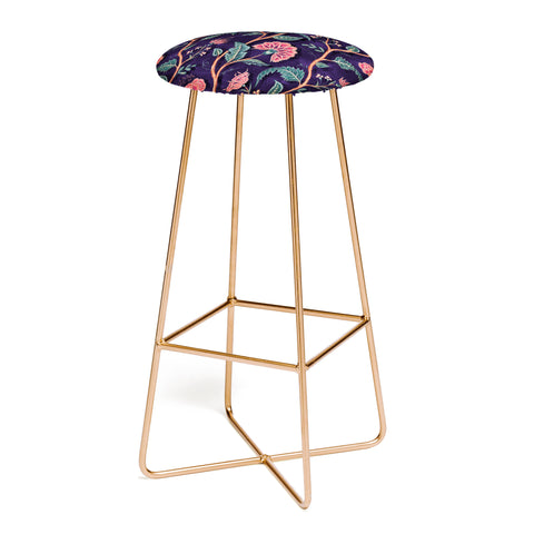 Byre Wilde Indienne Vine Deep Coral Bar Stool