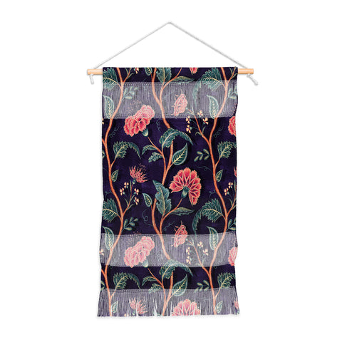 Byre Wilde Indienne Vine Deep Coral Wall Hanging Portrait