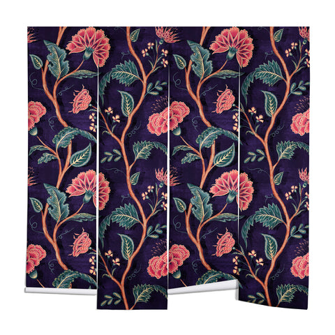 Byre Wilde Indienne Vine Deep Coral Wall Mural
