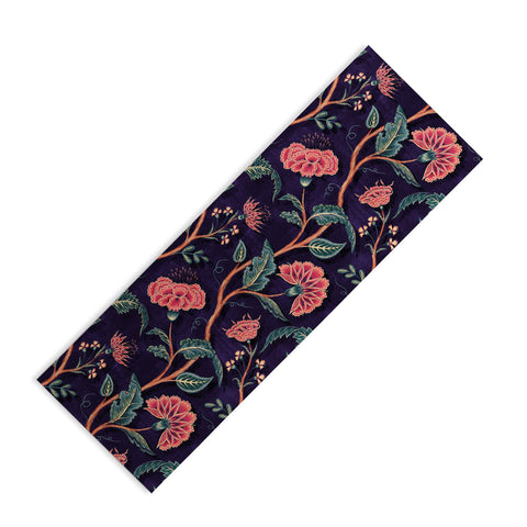 Byre Wilde Indienne Vine Deep Coral Yoga Mat