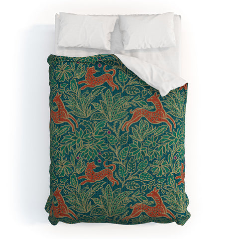 Byre Wilde Jungle Fawn and Cat Comforter