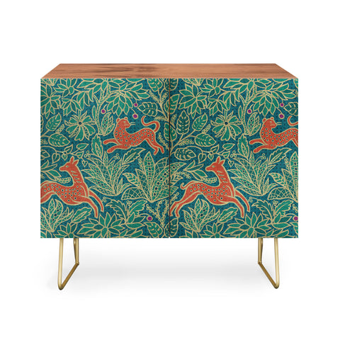 Byre Wilde Jungle Fawn and Cat Credenza