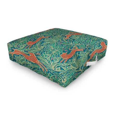 Byre Wilde Jungle Fawn and Cat Outdoor Floor Cushion